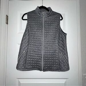 Chico’s Zenergy Quilted Zipper Front Sleeveless Vest Chicos